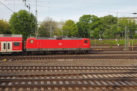 HAMBURG, GERMANY - CIRCA MAY 2017: Deutsche Bahn trainのeditorial素材