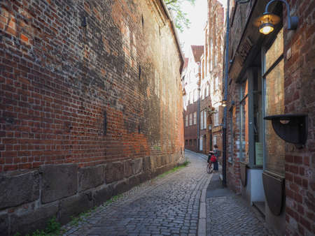LUEBECK, GERMANY - CIRCA MAY 2017: View of the city of Lubeckのeditorial素材