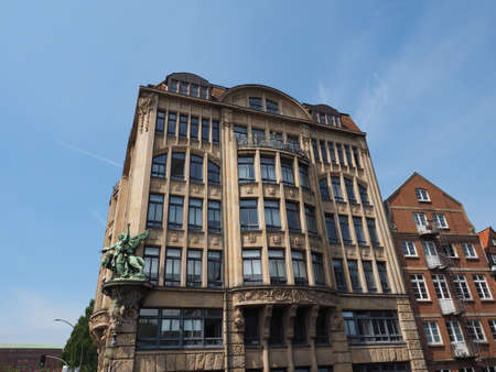 HAMBURG, GERMANY - CIRCA MAY 2017: View of the city of Hamburgのeditorial素材