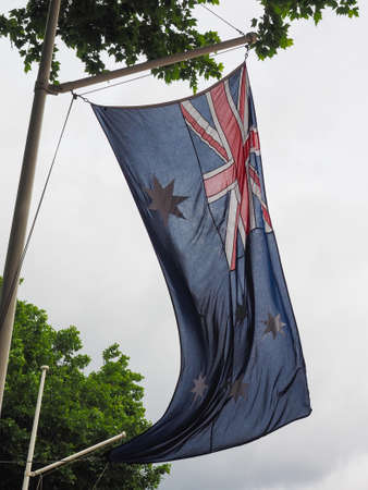 the Australian national flag of Australia, Oceaniaの写真素材