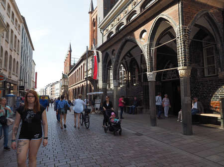 LUEBECK, GERMANY - CIRCA MAY 2017: View of the city of Lubeckのeditorial素材