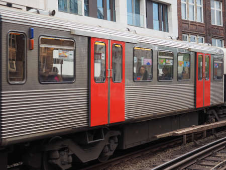 HAMBURG, GERMANY - CIRCA MAY 2017: S-Bahn (S-Train) rapid transit systemのeditorial素材