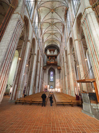 LUEBECK, GERMANY - CIRCA MAY 2017: St Marien (St Mary) churchのeditorial素材