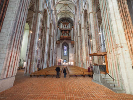 LUEBECK, GERMANY - CIRCA MAY 2017: St Marien (St Mary) churchのeditorial素材