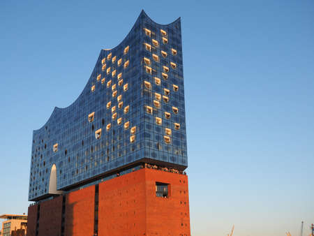 HAMBURG, GERMANY - CIRCA MAY 2017: Elbphilharmonie concert hall designed by Herzog and De Meuronのeditorial素材