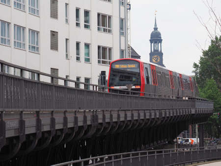 HAMBURG, GERMANY - CIRCA MAY 2017: S-Bahn (S-Train) rapid transit systemのeditorial素材