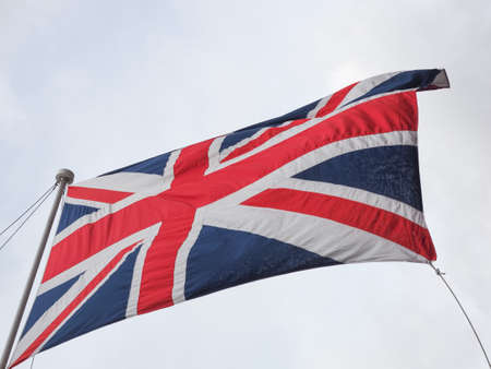 national flag of the United Kingdom (UK) aka Union Jackの写真素材