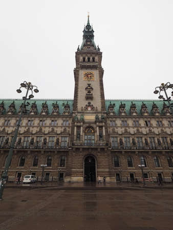 HAMBURG, GERMANY - CIRCA MAY 2017: Hamburg Rathaus (city hall) in the Altstadt (old city)のeditorial素材