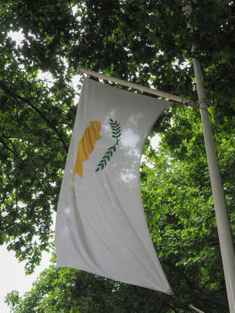 the Cypriot national flag of Cyprus, Europe