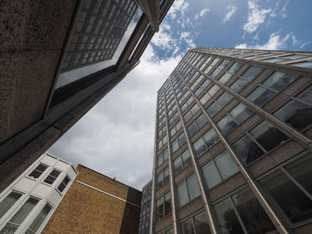 LONDON, UK - CIRCA JUNE 2017: The Economist Building iconic new brutalist architecture designed by...