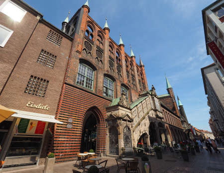 LUEBECK, GERMANY - CIRCA MAY 2017: Luebeck Rathaus (city hall)のeditorial素材