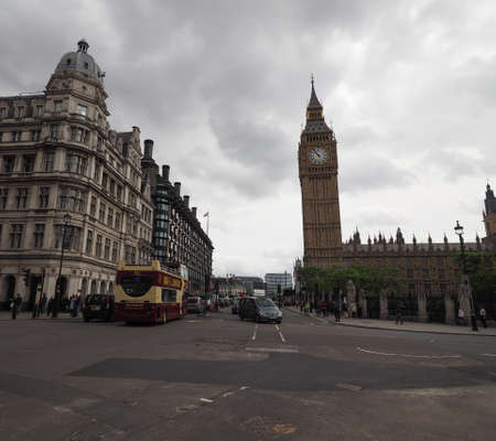 LONDON, UK - CIRCA JUNE 2017: Houses of Parliament aka Westminster Palace seen from Parliament...