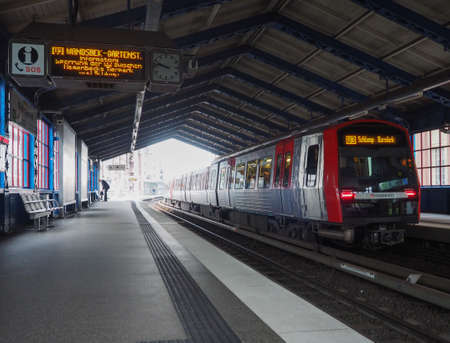 HAMBURG, GERMANY - CIRCA MAY 2017: S-Bahn (S-Train) rapid transit system