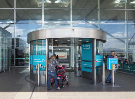 STANSTED, UK - CIRCA JUNE 2017: London Stansted airport design by architect Lord Norman Foster