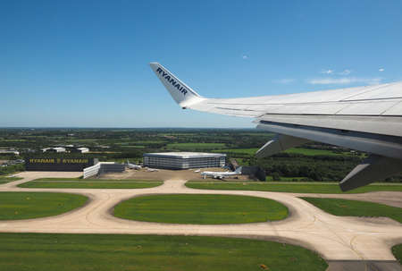 STANSTED, UK - CIRCA JUNE 2017: London Stansted airport design by architect Lord Norman Fosterのeditorial素材