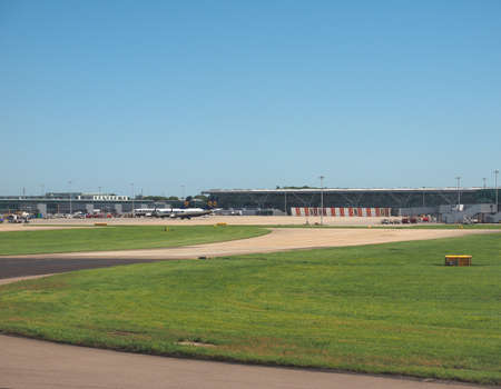 STANSTED, UK - CIRCA JUNE 2017: London Stansted airport design by architect Lord Norman Fosterのeditorial素材