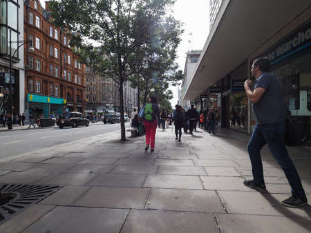LONDON, UK - CIRCA JUNE 2017: People in Oxford Street