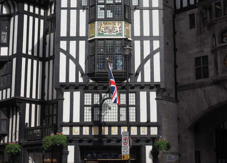 LONDON, UK - CIRCA JUNE 2017: Liberty luxury goods department storeのeditorial素材