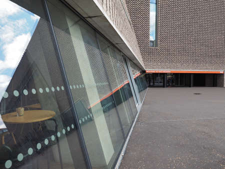 LONDON, UK - CIRCA JUNE 2017: The Tavatnik Bulding (aka Switch House) at Tate Modern art gallery in...