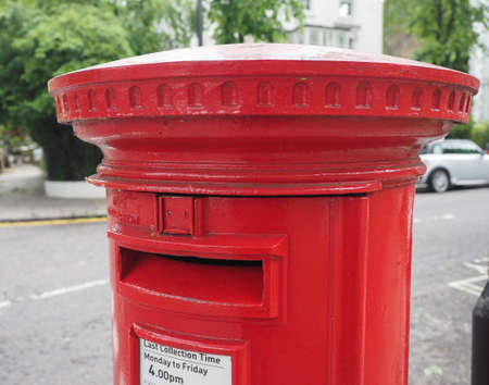 LONDON, UK - CIRCA JUNE 2017: red mailbox