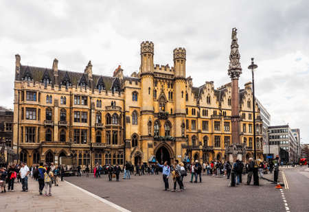 LONDON, UK - CIRCA JUNE 2017: Dean yard at Westminster Abbey anglican church (high dynamic range)のeditorial素材