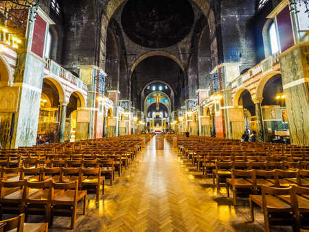 LONDON, UK - CIRCA JUNE 2017: Westminster Cathedral catholic church (high dynamic range)のeditorial素材