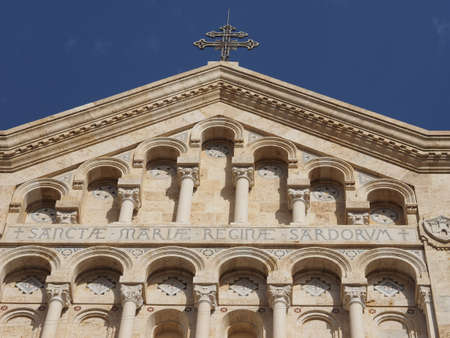 Santa Maria (meaning Saint Mary) cathedral church in Castello quarter in Cagliari, Italy