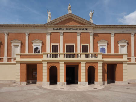 CAGLIARI, ITALY - CIRCA SEPTEMBER 2017: Galleria Comunale d Arte (meaning Municipal Art Gallery)のeditorial素材