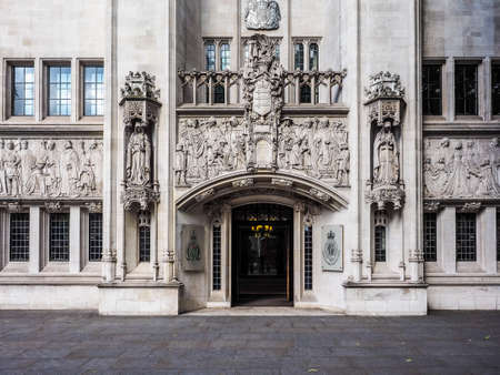 LONDON, UK - CIRCA JUNE 2017: The Supreme Court final court of appeal in Parliament Square (high dynamic range)のeditorial素材