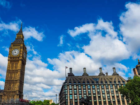 LONDON, UK - CIRCA JUNE 2017: Houses of Parliament aka Westminster Palace (high dynamic range)のeditorial素材