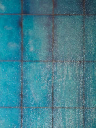 blue tiles texture useful as a backgroundの写真素材