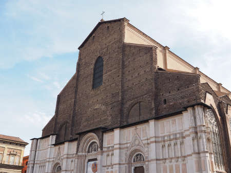 BOLOGNA, ITALY - CIRCA SEPTEMBER 2017: Church of San Petronio in Piazza Maggioreのeditorial素材