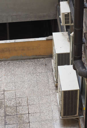 HVAC heating ventilation and air conditioning device roof unitの写真素材