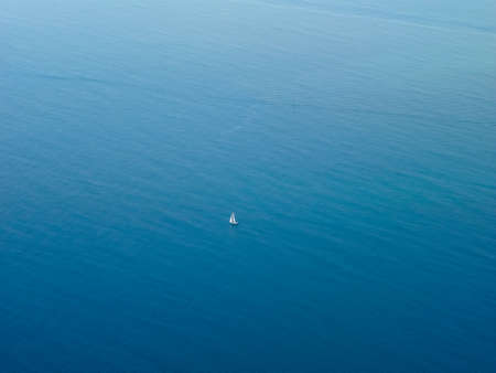 aerial view of blue sea water texture useful as a backgroundの写真素材