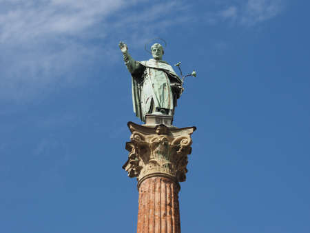The San Domenico column in Bologna, Italyの写真素材