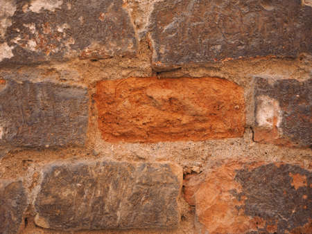 red brick wall useful as a backgroundの写真素材