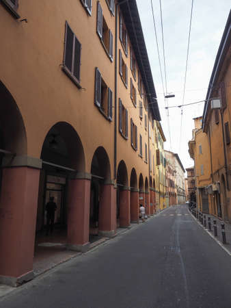 BOLOGNA, ITALY - CIRCA SEPTEMBER 2017: Porches in the old city centre