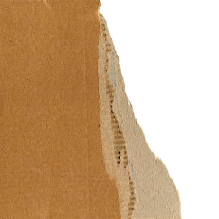 brown corrugated cardboard texture useful as a background with copy spaceの写真素材