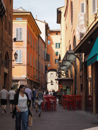 BOLOGNA, ITALY - CIRCA SEPTEMBER 2017: People in the city centreのeditorial素材