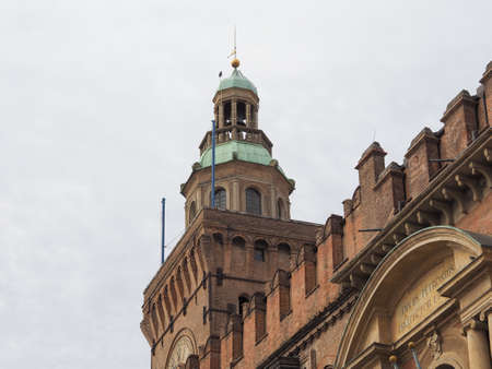 BOLOGNA, ITALY - CIRCA SEPTEMBER 2017: D Accursio Palace city Hallのeditorial素材