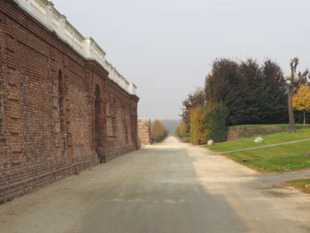 VENARIA, ITALY - CIRCA OCTOBER 2017: Gardens of the Reggia di Venaria palaceのeditorial素材