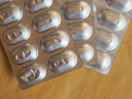 pharmaceutical over the counter or prescription pillsの写真素材