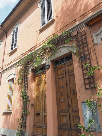 BOLOGNA, ITALY - CIRCA SEPTEMBER 2017: Via Paolo Fabbri 43, house of Italian musician Francesco Gucciniのeditorial素材