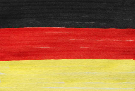 Hand drawn German national flag of Germany, Europeの写真素材