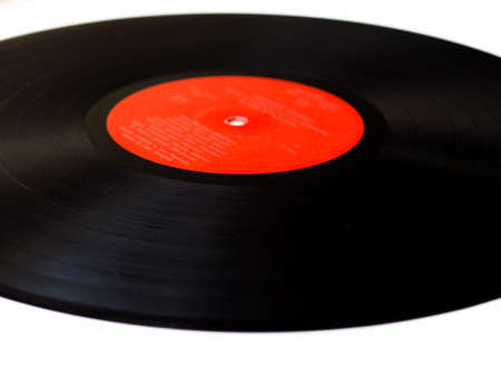 vinyl record vintage analog music recording mediumの写真素材