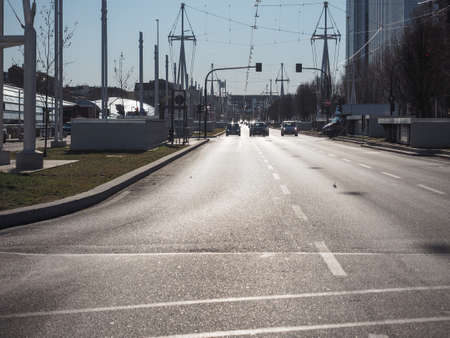 TURIN, ITALY - CIRCA JANUARY 2018: Corso Inghilterraのeditorial素材