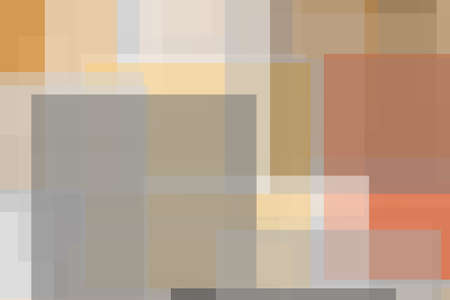 Abstract minimalist grey orange illustration with squares useful as a backgroundの写真素材