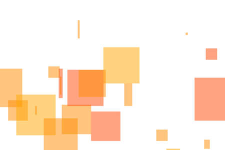 Abstract minimalist orange illustration with rectangles useful as a backgroundの写真素材