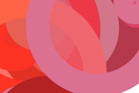 Abstract minimalist red illustration with circles useful as a backgroundの写真素材