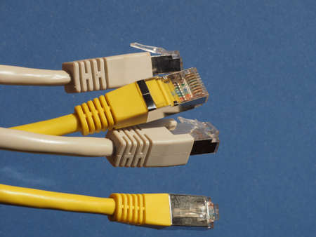 RJ45 plug for LAN local area network ethernet connection